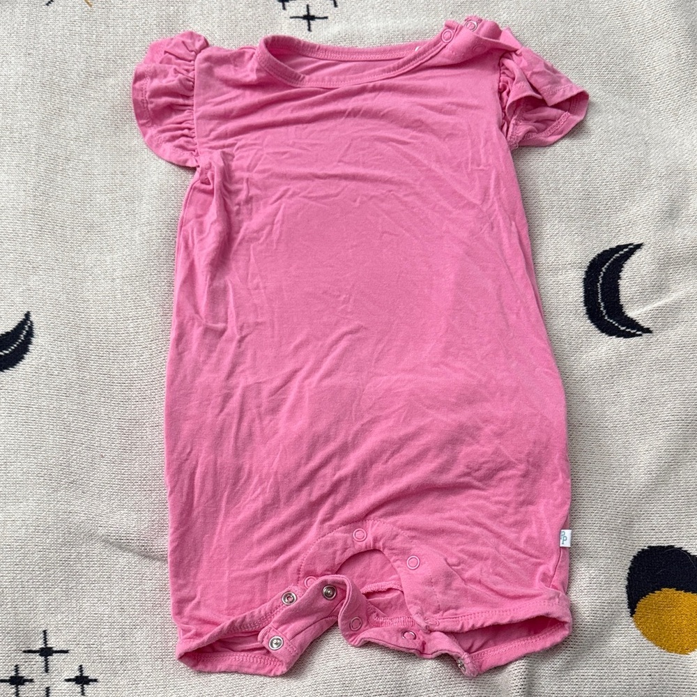 Posh peanut Pink Baby Romper